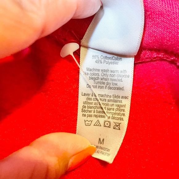 Wisconsin unisex red hooded sweater - Picture 11 of 14